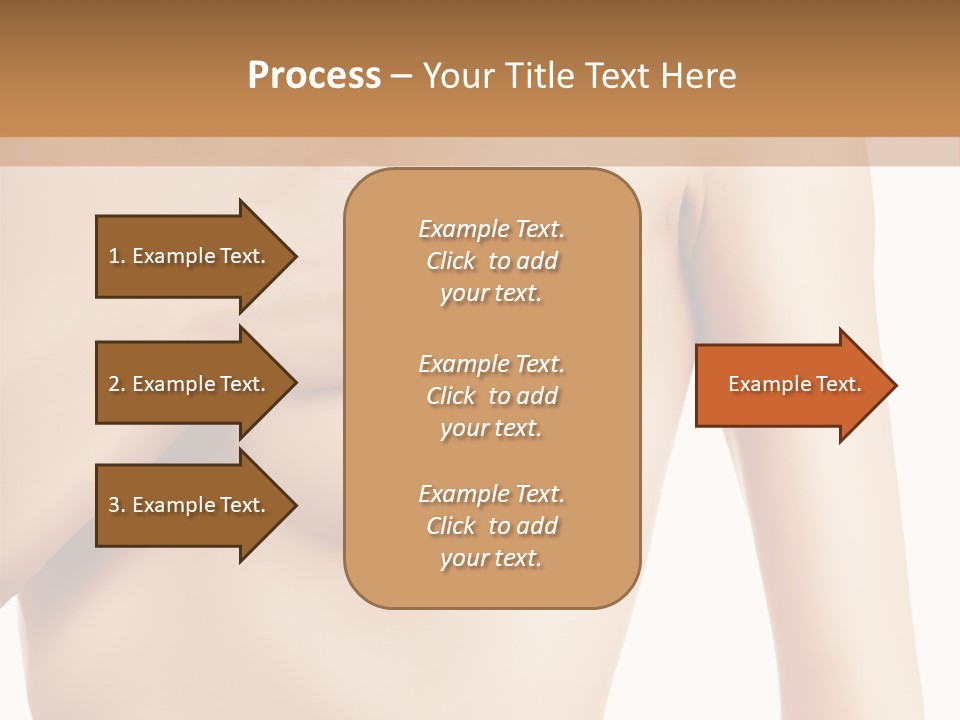 A Nude Woman With Her Breast Exposed And Her Hand On Her Chest PowerPoint Template
