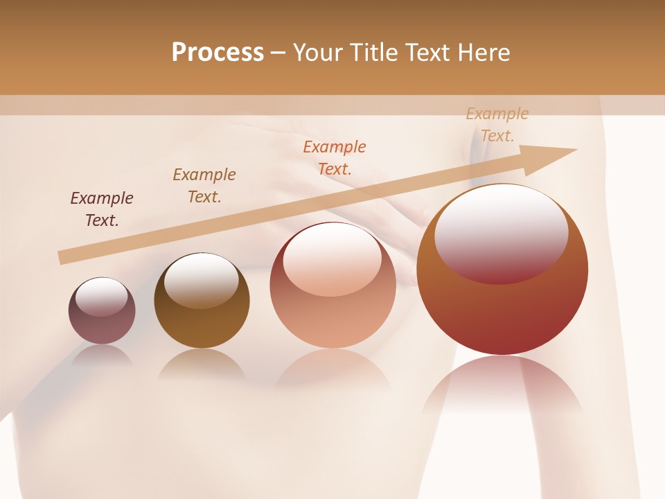 A Nude Woman With Her Breast Exposed And Her Hand On Her Chest PowerPoint Template