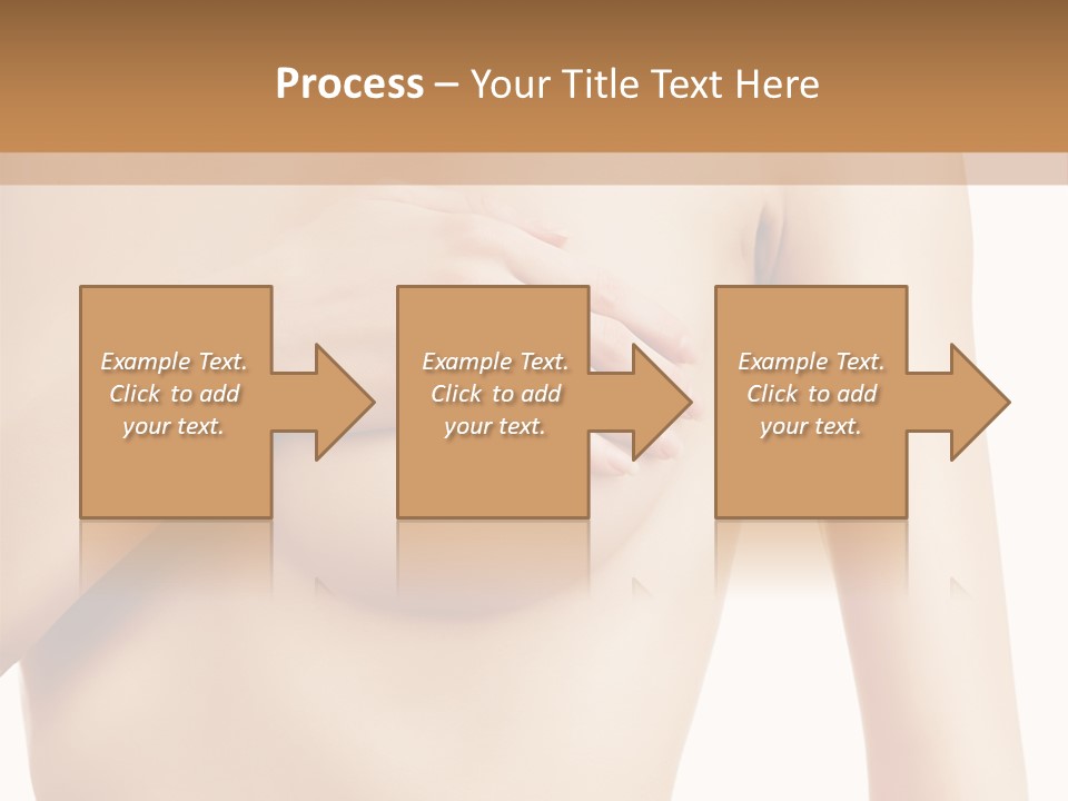 A Nude Woman With Her Breast Exposed And Her Hand On Her Chest PowerPoint Template
