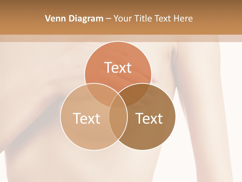 A Nude Woman With Her Breast Exposed And Her Hand On Her Chest PowerPoint Template