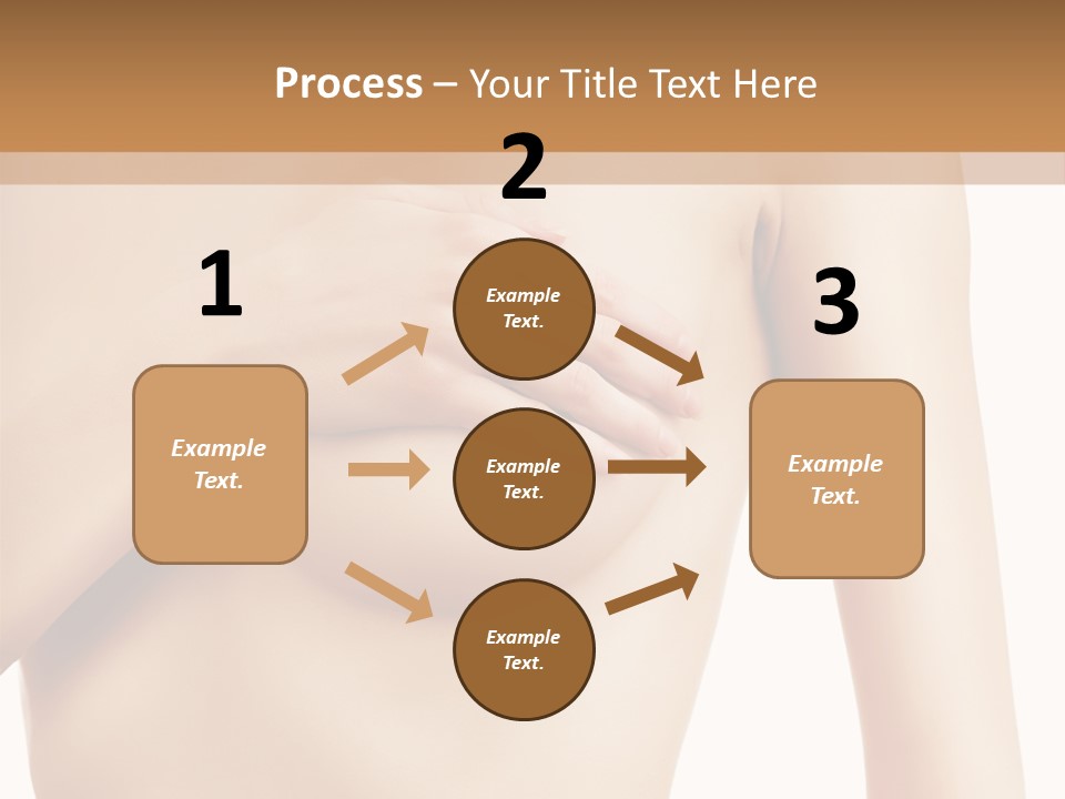 A Nude Woman With Her Breast Exposed And Her Hand On Her Chest PowerPoint Template