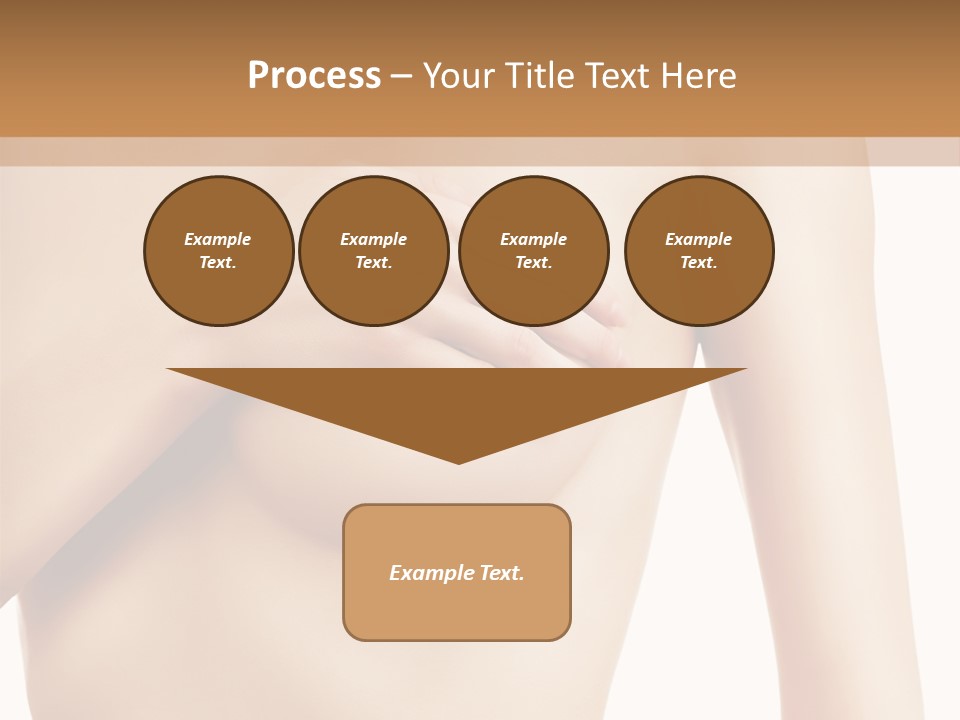 A Nude Woman With Her Breast Exposed And Her Hand On Her Chest PowerPoint Template