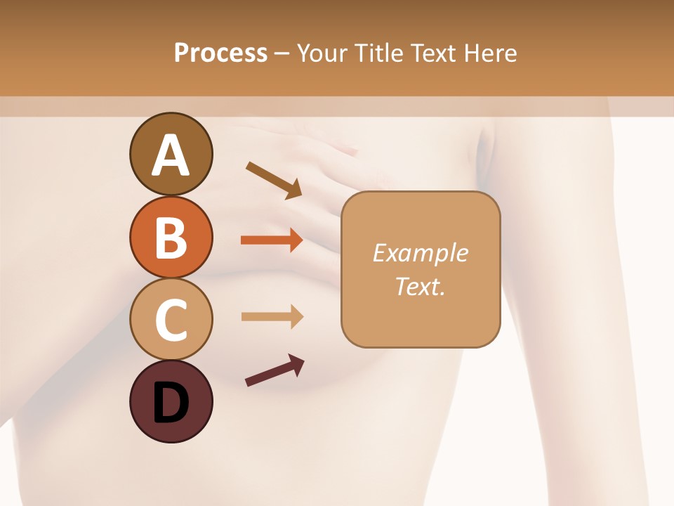 A Nude Woman With Her Breast Exposed And Her Hand On Her Chest PowerPoint Template