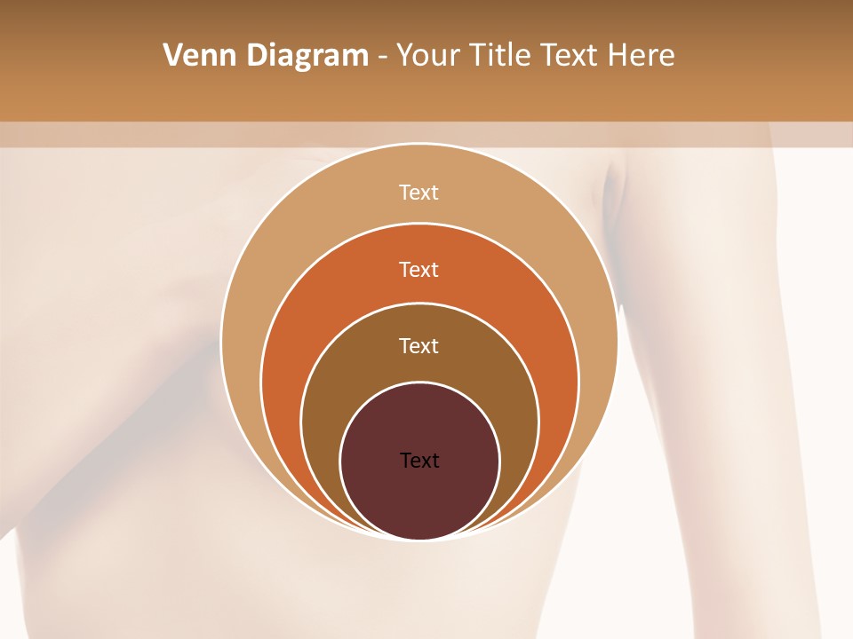 A Nude Woman With Her Breast Exposed And Her Hand On Her Chest PowerPoint Template