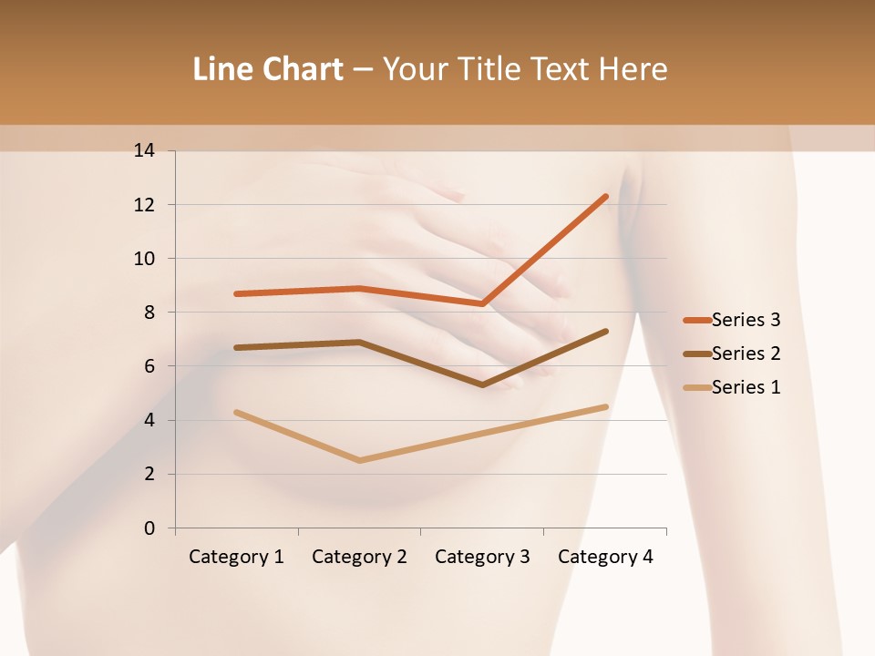 A Nude Woman With Her Breast Exposed And Her Hand On Her Chest PowerPoint Template