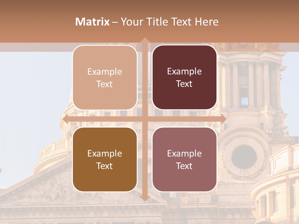 Gray Church England PowerPoint Template