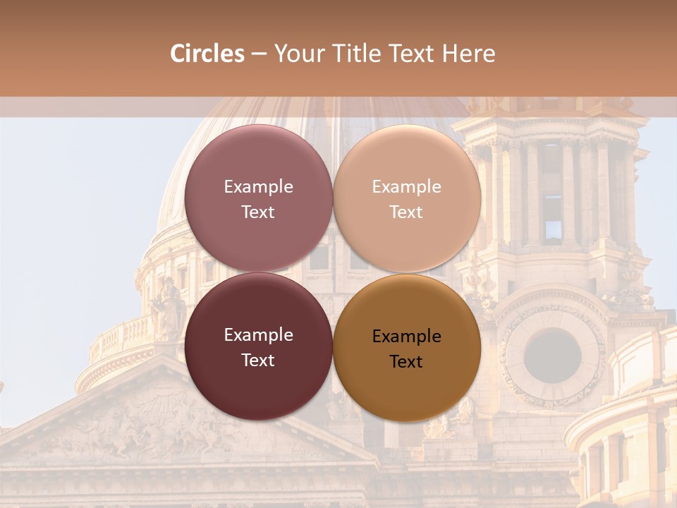 Gray Church England PowerPoint Template