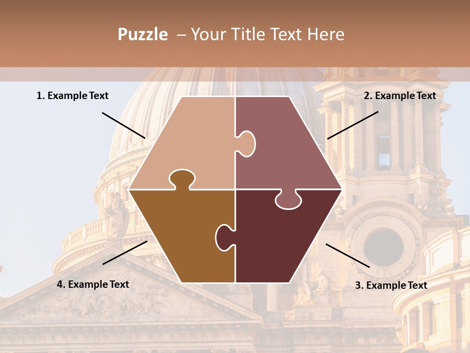 Gray Church England PowerPoint Template