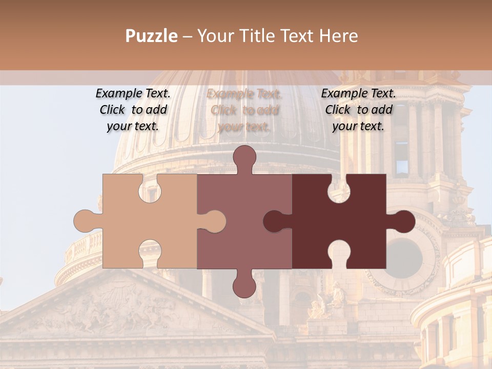 Gray Church England PowerPoint Template