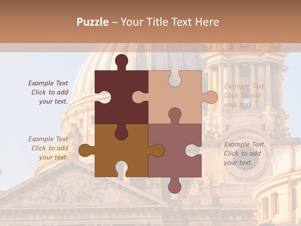 Gray Church England PowerPoint Template