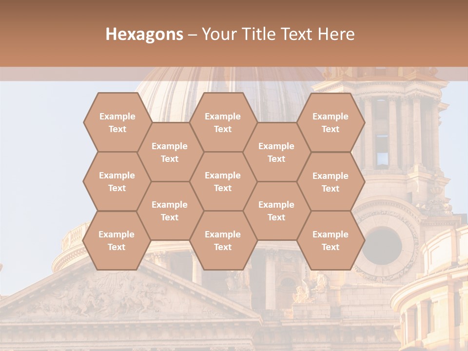 Gray Church England PowerPoint Template