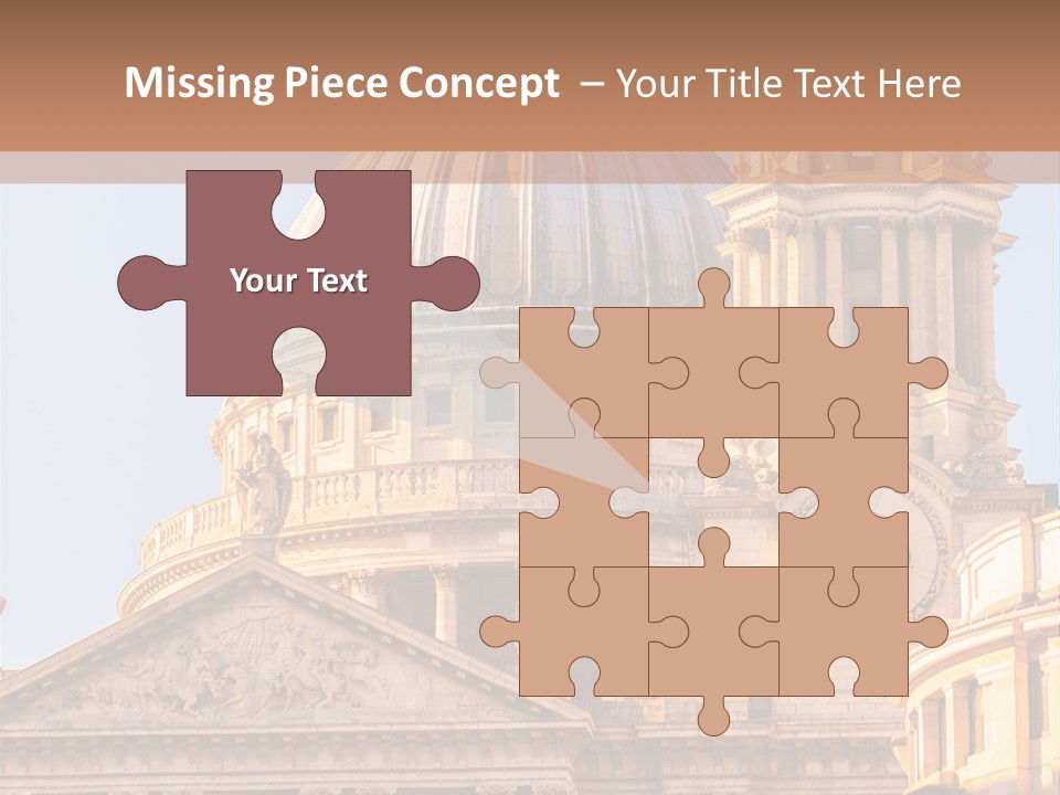 Gray Church England PowerPoint Template