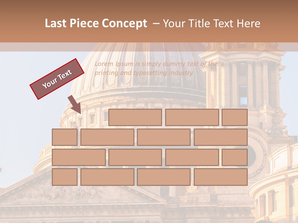 Gray Church England PowerPoint Template