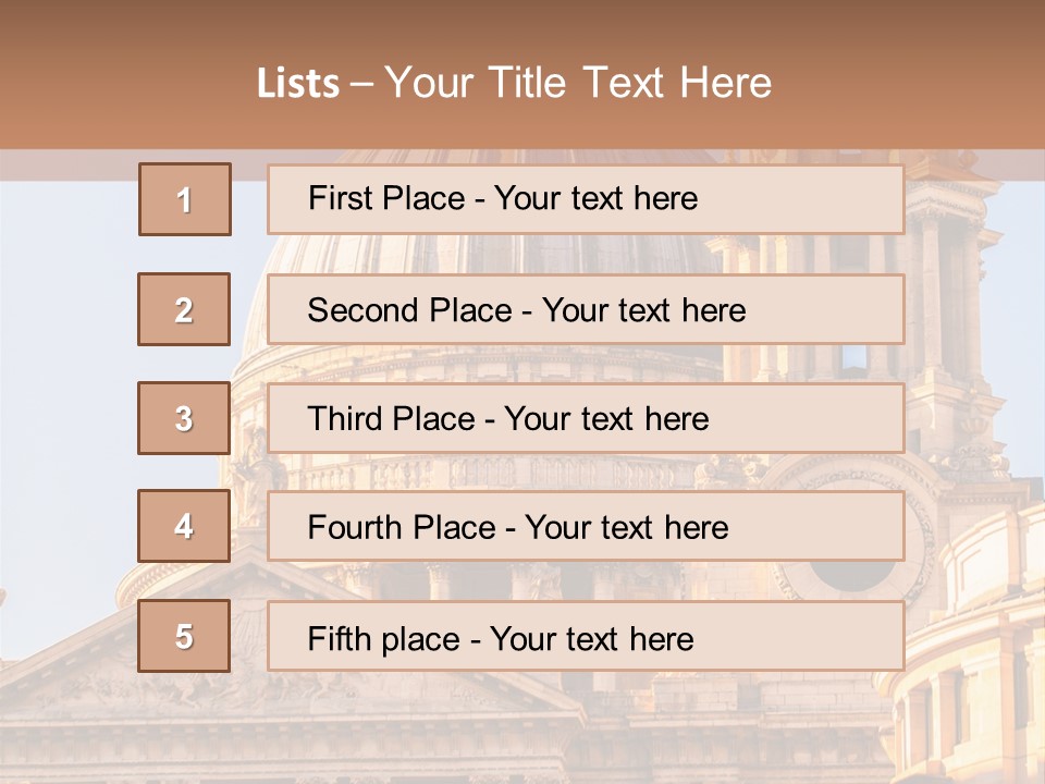 Gray Church England PowerPoint Template