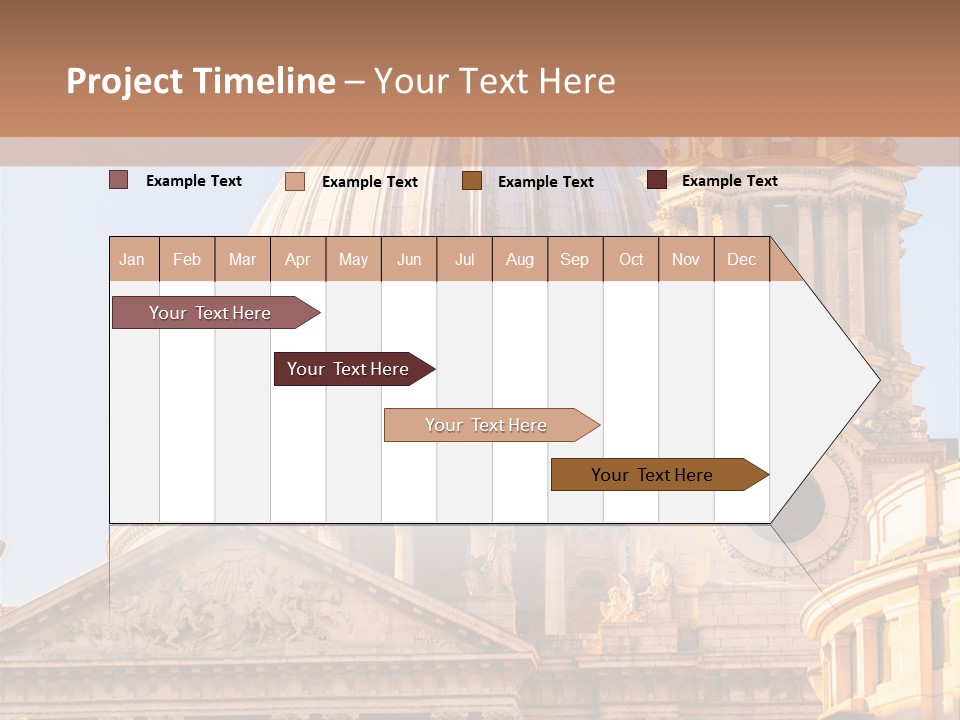 Gray Church England PowerPoint Template