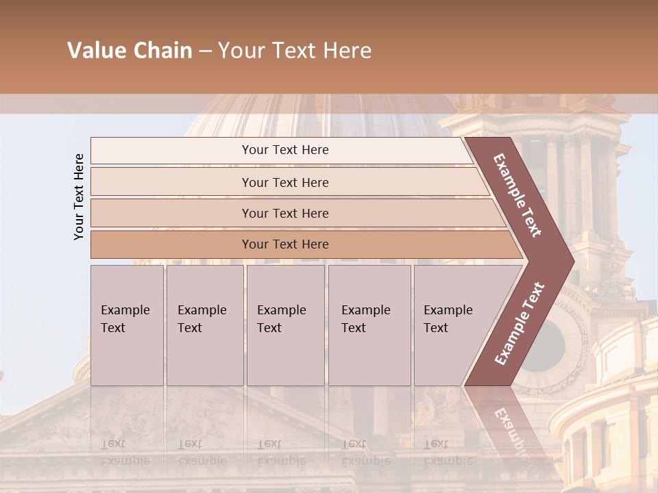 Gray Church England PowerPoint Template