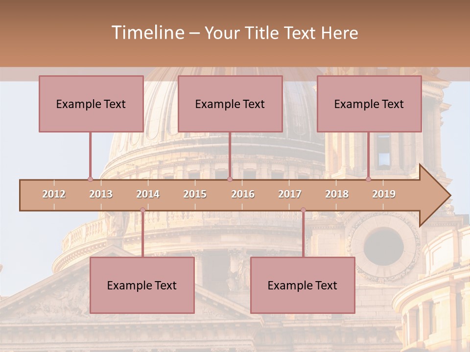 Gray Church England PowerPoint Template