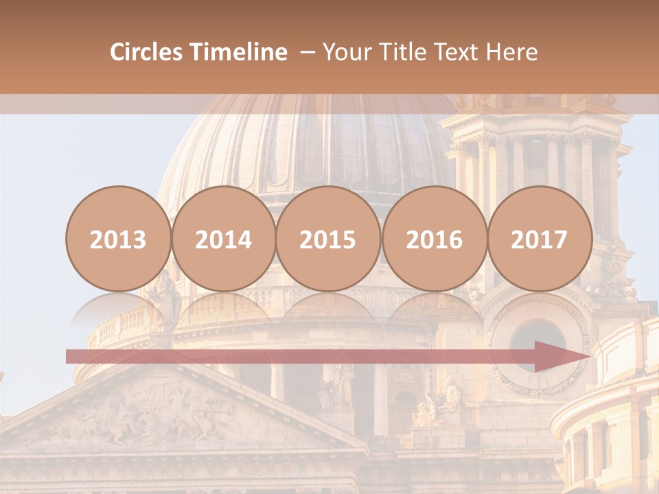 Gray Church England PowerPoint Template