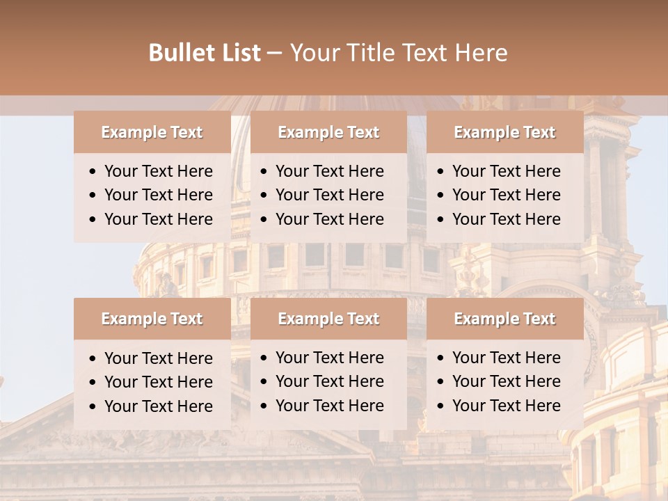 Gray Church England PowerPoint Template
