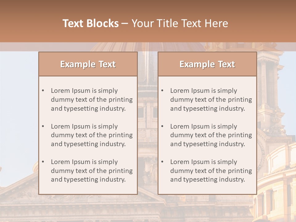 Gray Church England PowerPoint Template