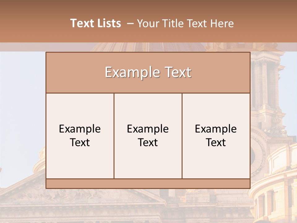 Gray Church England PowerPoint Template