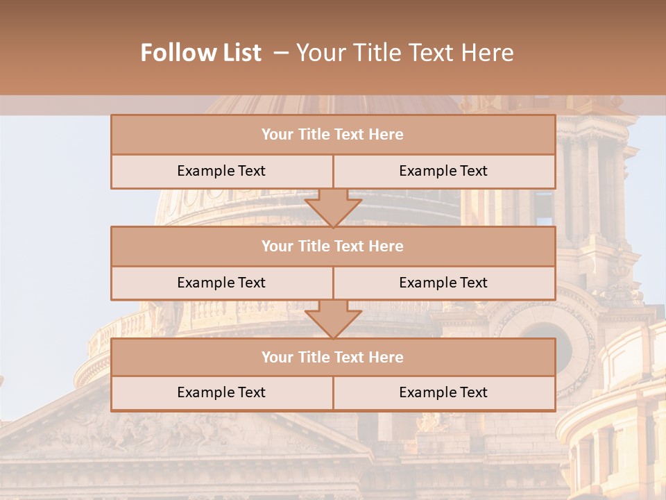 Gray Church England PowerPoint Template