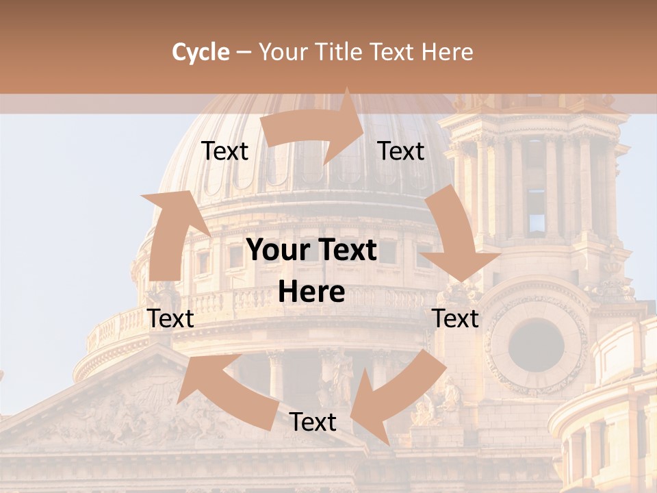 Gray Church England PowerPoint Template