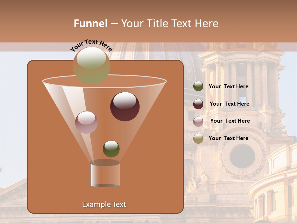 Gray Church England PowerPoint Template