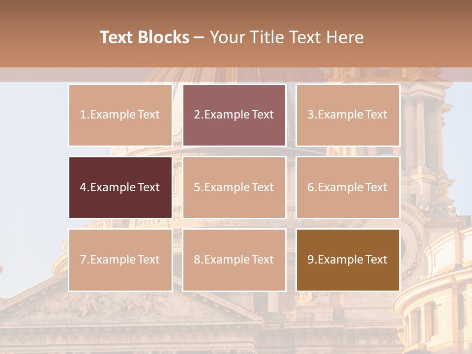 Gray Church England PowerPoint Template