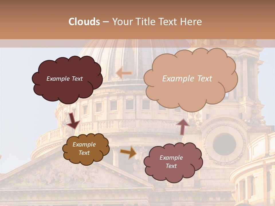 Gray Church England PowerPoint Template