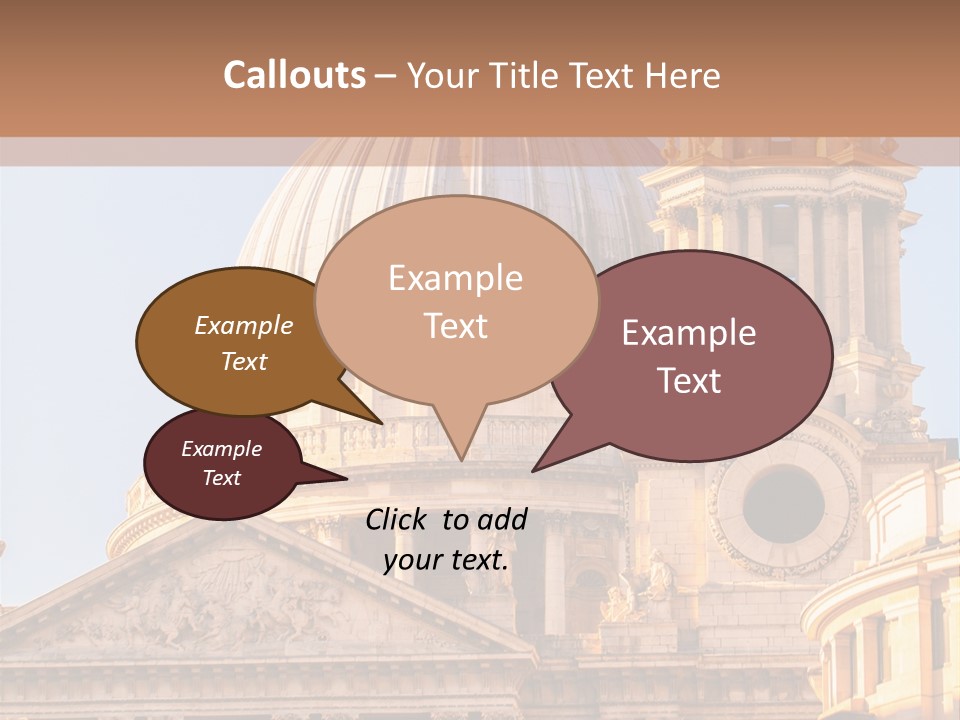 Gray Church England PowerPoint Template
