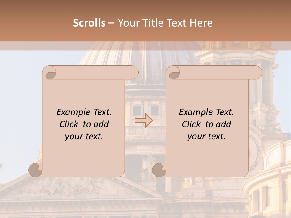 Gray Church England PowerPoint Template