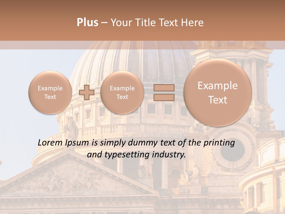 Gray Church England PowerPoint Template