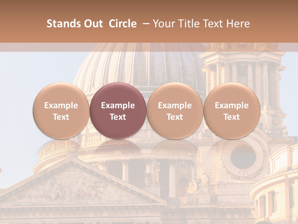 Gray Church England PowerPoint Template