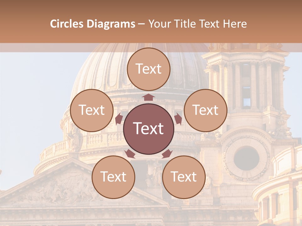 Gray Church England PowerPoint Template