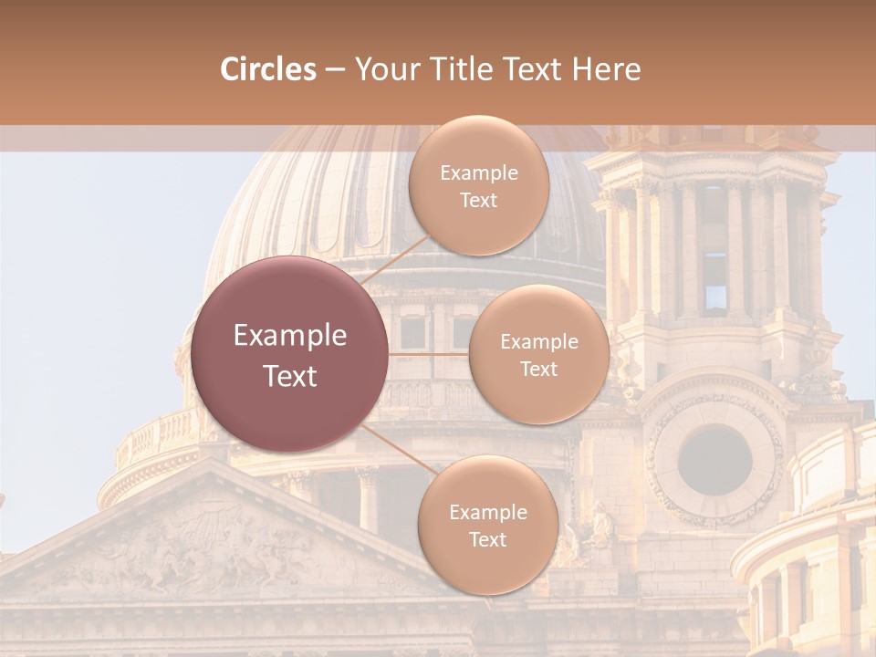 Gray Church England PowerPoint Template