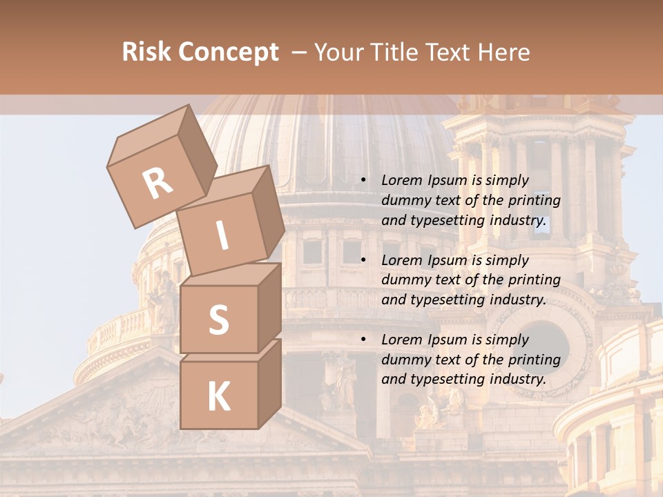 Gray Church England PowerPoint Template