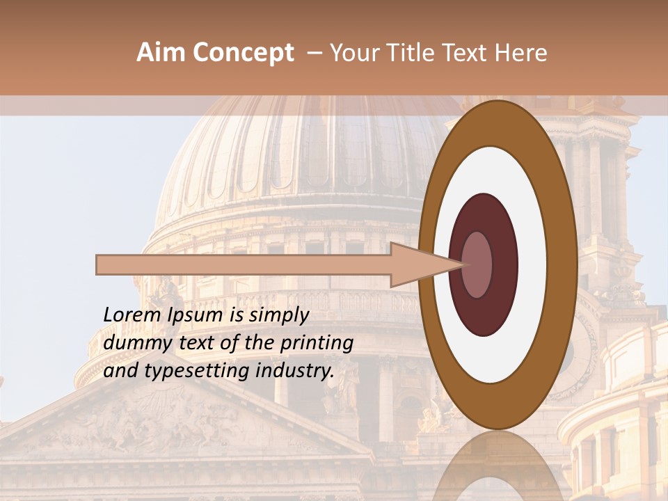 Gray Church England PowerPoint Template