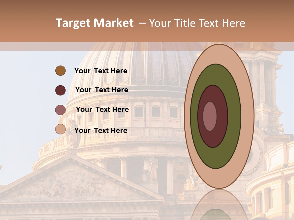 Gray Church England PowerPoint Template