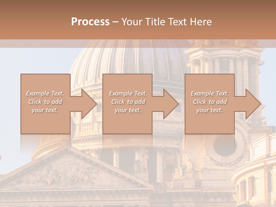 Gray Church England PowerPoint Template