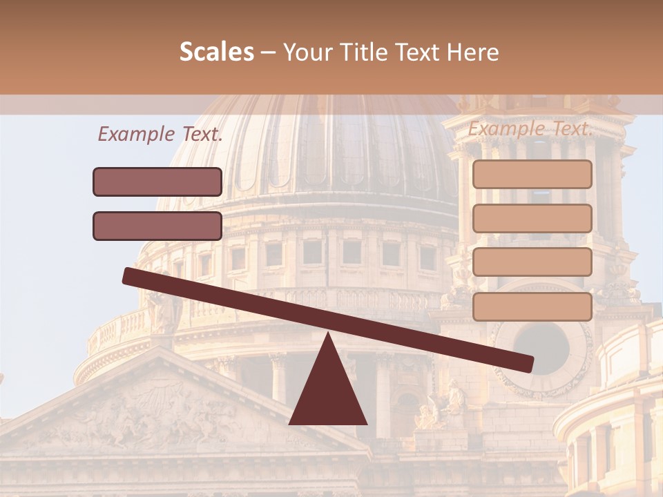 Gray Church England PowerPoint Template