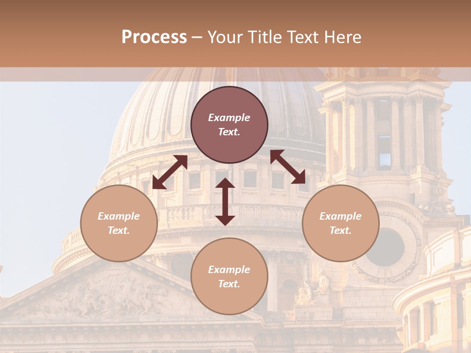 Gray Church England PowerPoint Template