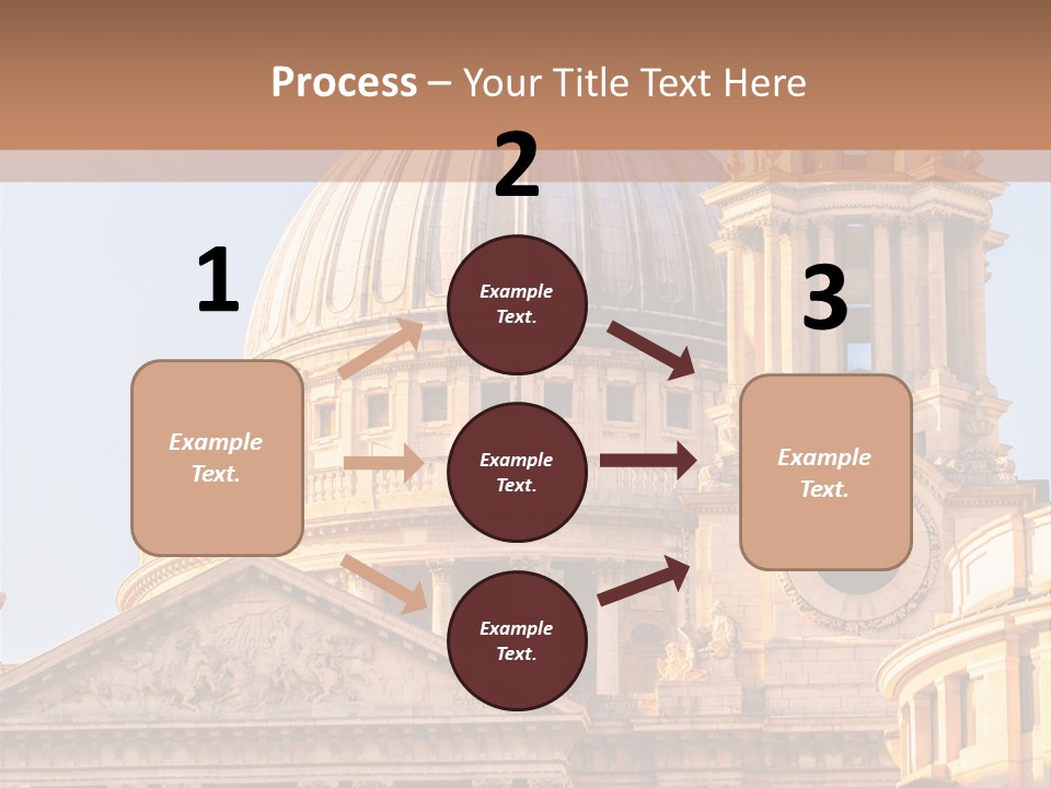 Gray Church England PowerPoint Template