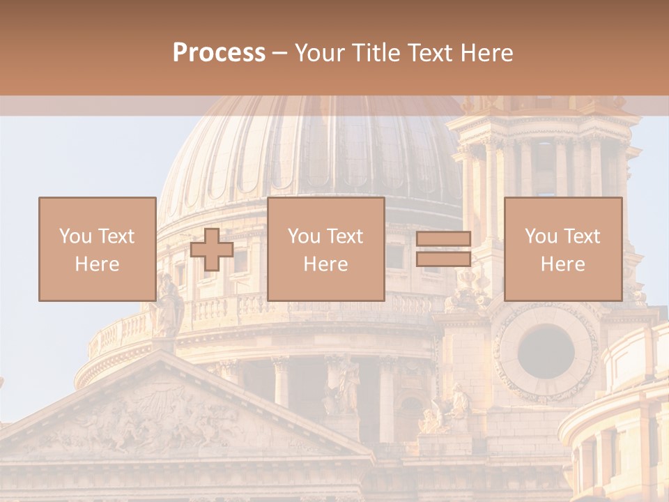 Gray Church England PowerPoint Template