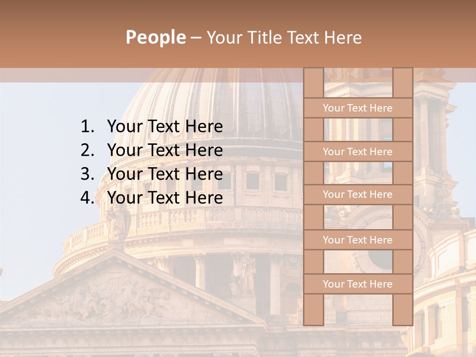 Gray Church England PowerPoint Template