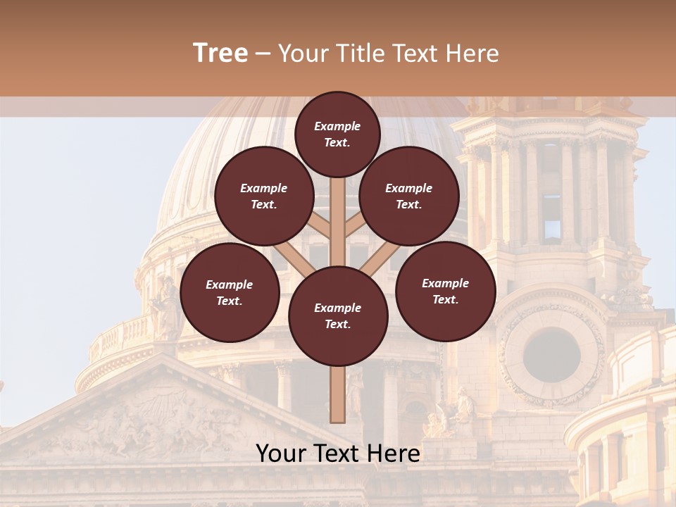 Gray Church England PowerPoint Template