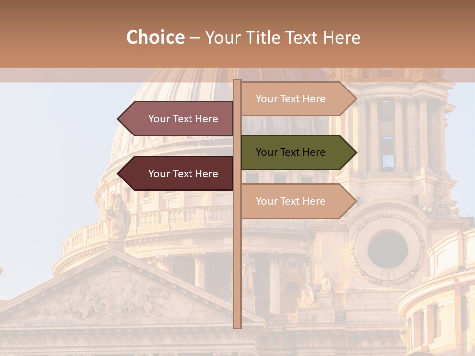 Gray Church England PowerPoint Template