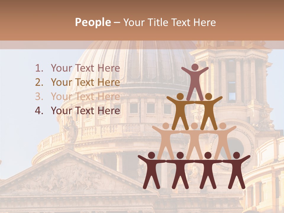 Gray Church England PowerPoint Template