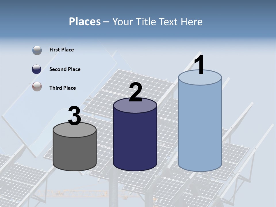 Reflective Solar Panels Installation PowerPoint Template