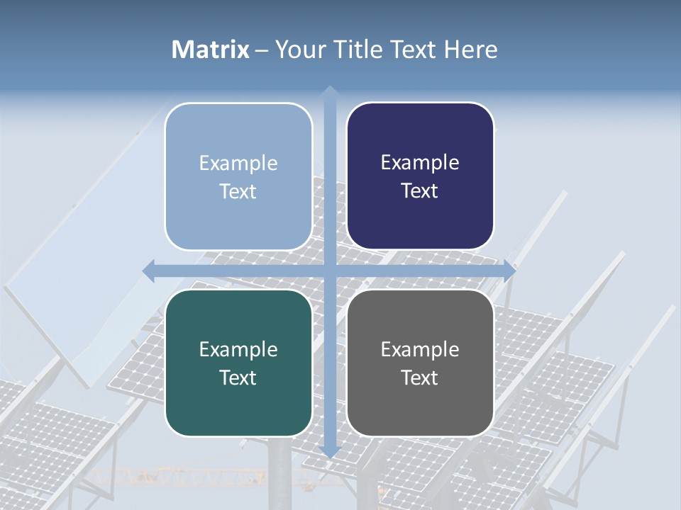 Reflective Solar Panels Installation PowerPoint Template
